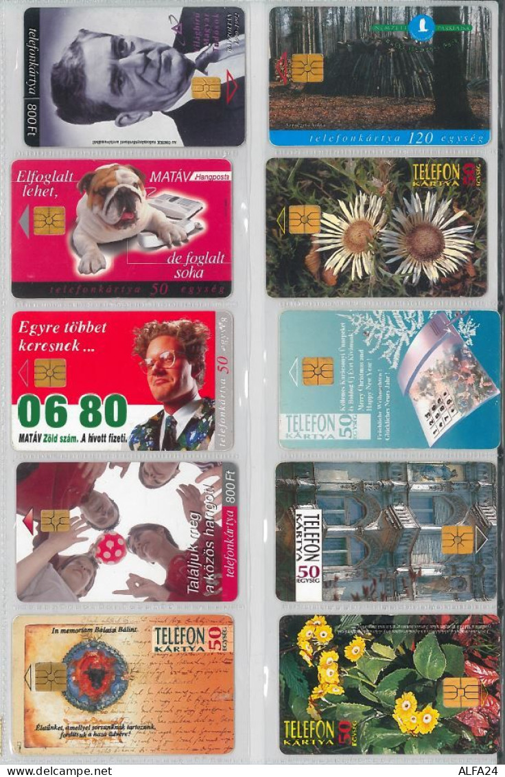 LOT 10 PHONE CARDS UNGHERIA (ES91 - Hungary