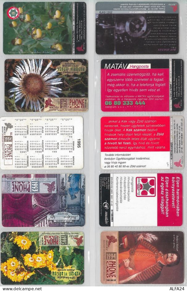 LOT 10 PHONE CARDS UNGHERIA (ES91 - Hongrie