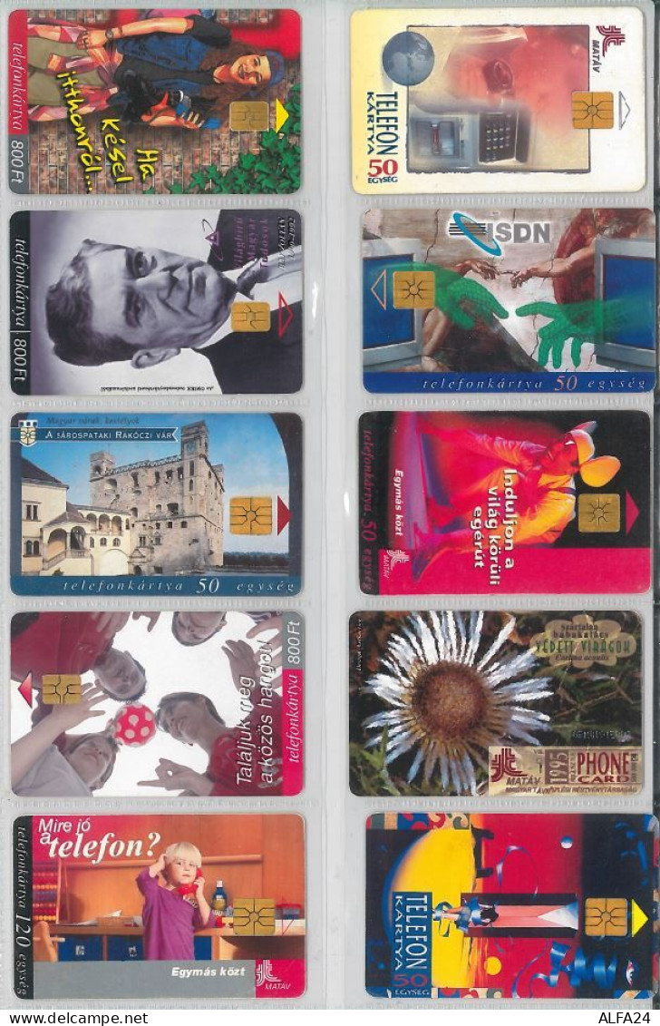 LOT 10 PHONE CARDS UNGHERIA (ES92 - Hongrie