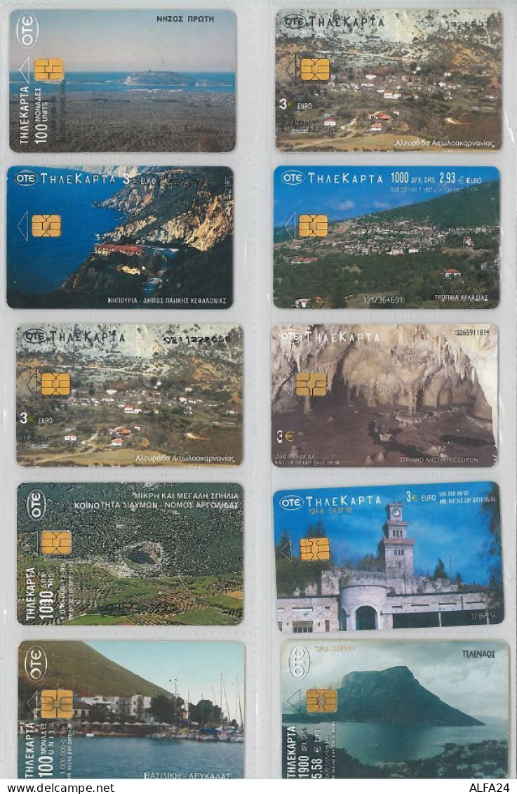 LOT 10 PHONE CARDS GRECIA (ES74 - Griechenland