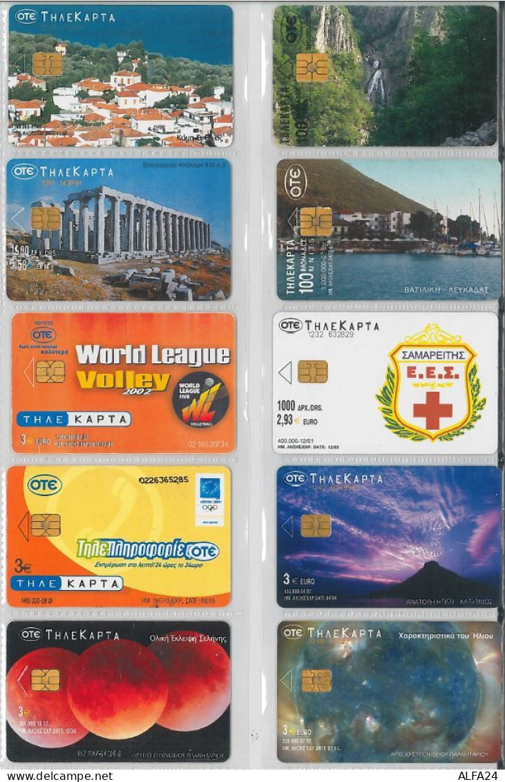 LOT 10 PHONE CARDS GRECIA (ES61 - Griechenland