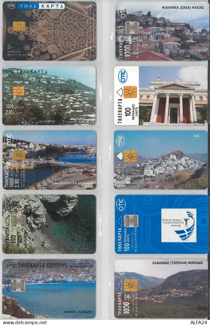 LOT 10 PHONE CARDS GRECIA (ES66 - Griechenland
