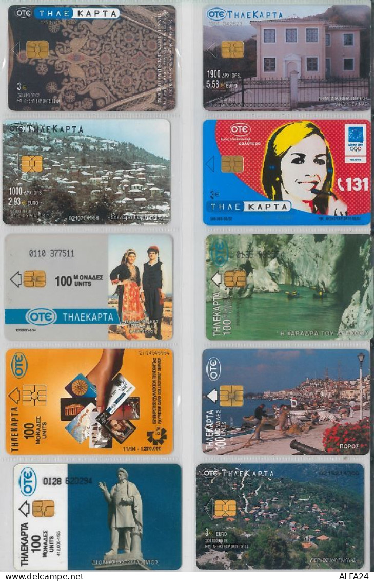 LOT 10 PHONE CARDS GRECIA (ES65 - Griechenland
