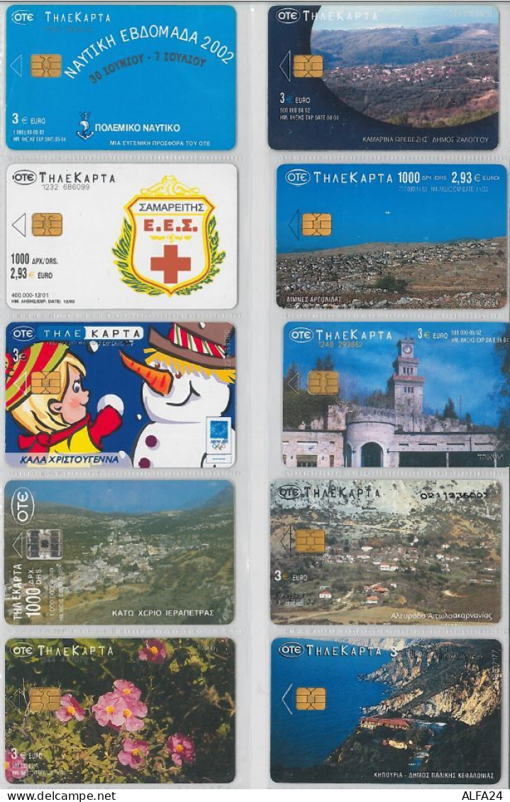 LOT 10 PHONE CARDS GRECIA (ES57 - Griechenland