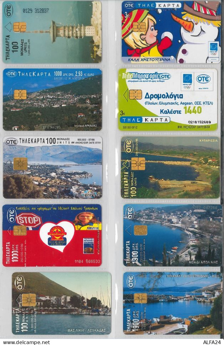 LOT 10 PHONE CARDS GRECIA (ES51 - Griechenland