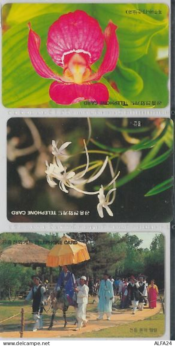 LOT 3 PHONE CARDS COREA (ES32 - Corée Du Sud