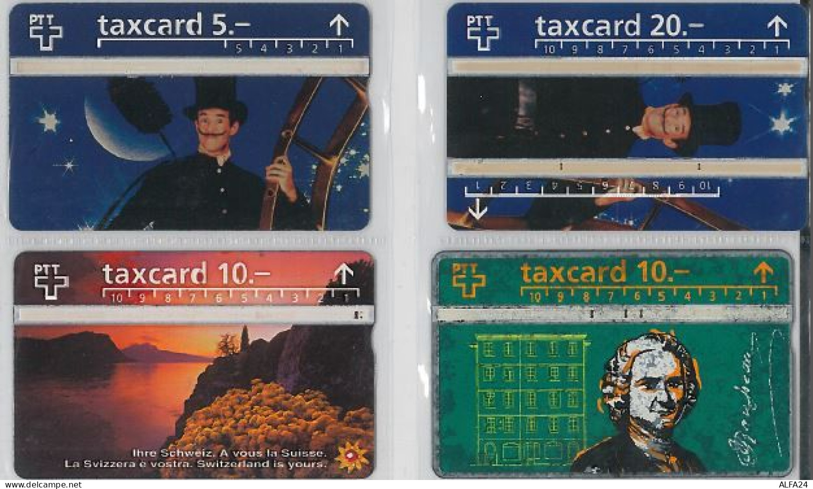 LOT 4 PHONE CARDS SVIZZERA (ES18 - Rumänien