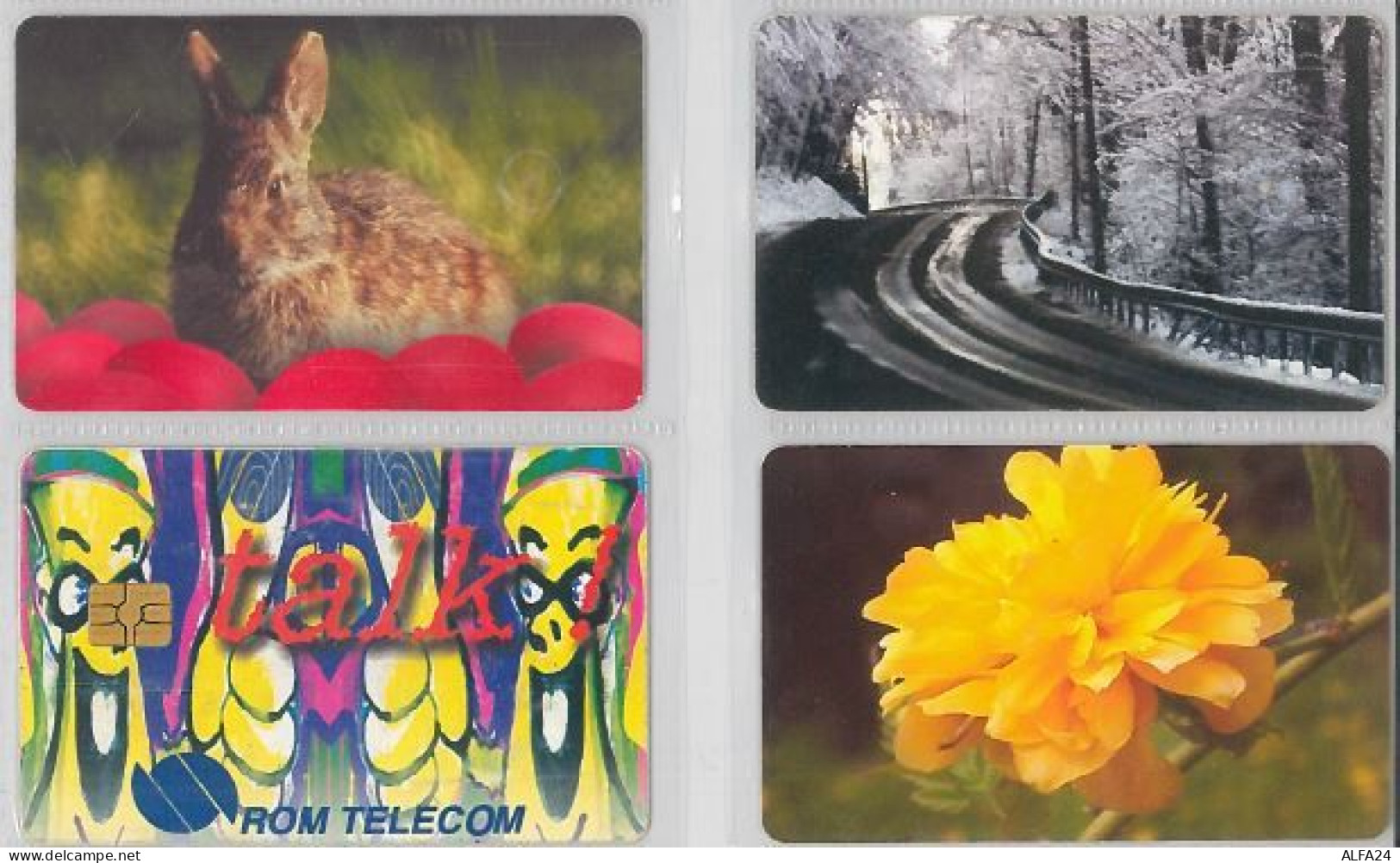 LOT 4 PHONE CARDS ROMANIA (ES10 - Roumanie