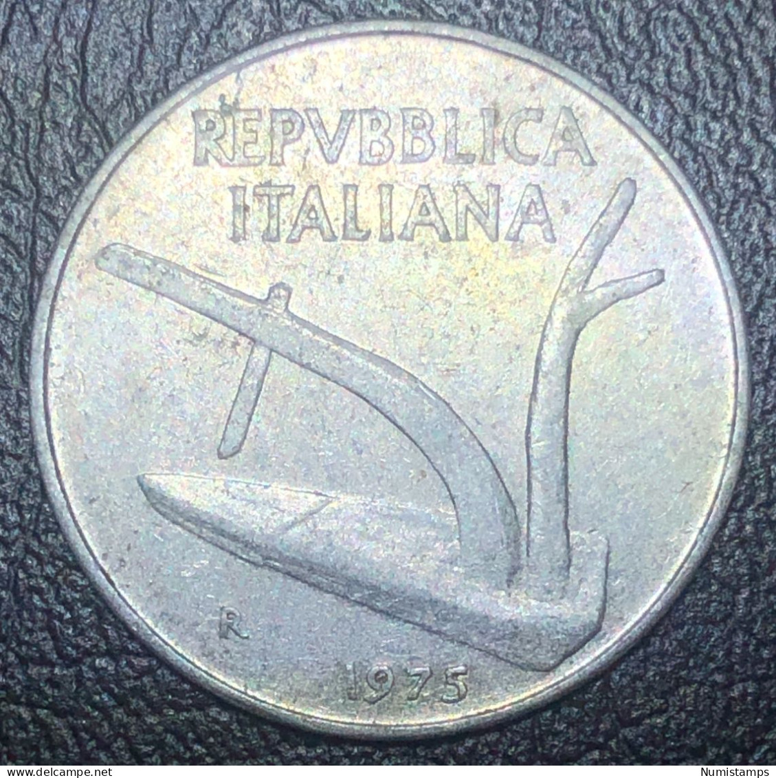 Italia 10 Lire, 1975 - 10 Liras