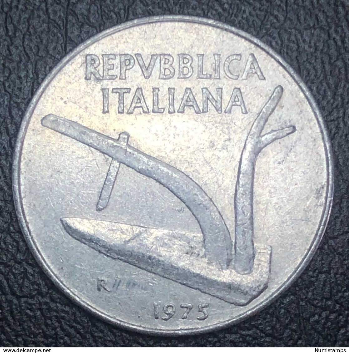 Italia 10 Lire, 1975 - 10 Liras