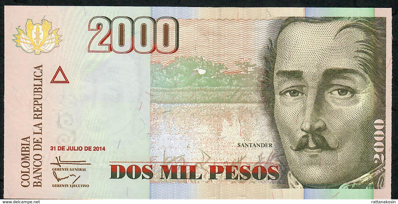 COLOMBIA PP457y 2000 PESOS 2014  UNC. - Colombie