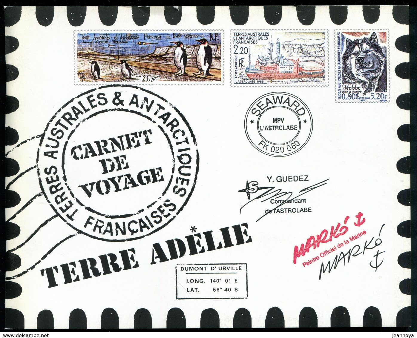 T.A.A.F. - CARNET DE VOYAGE - N° C308  DE 2001 AVEC N° 308 À 321 * * - LUXE - Boekjes