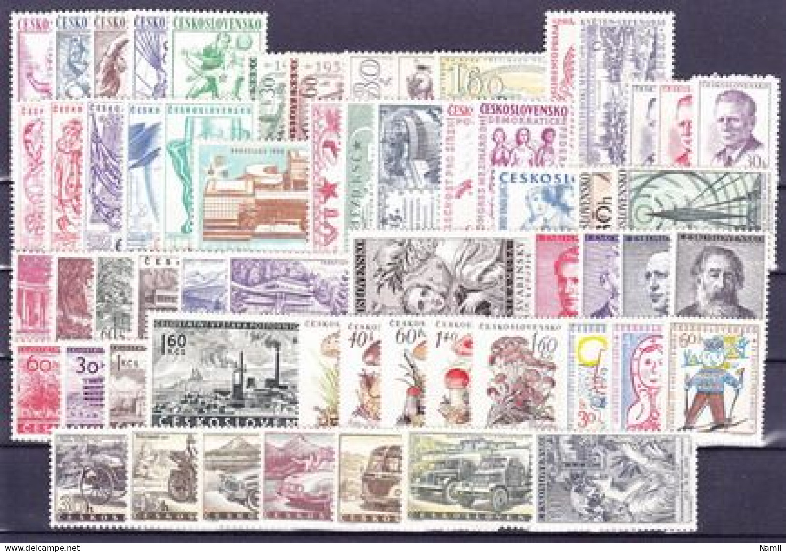 ** Tchécoslovaquie 1958 Mi 1058-1115 (Yv 942-1000), (MNH)** - Volledig Jaar