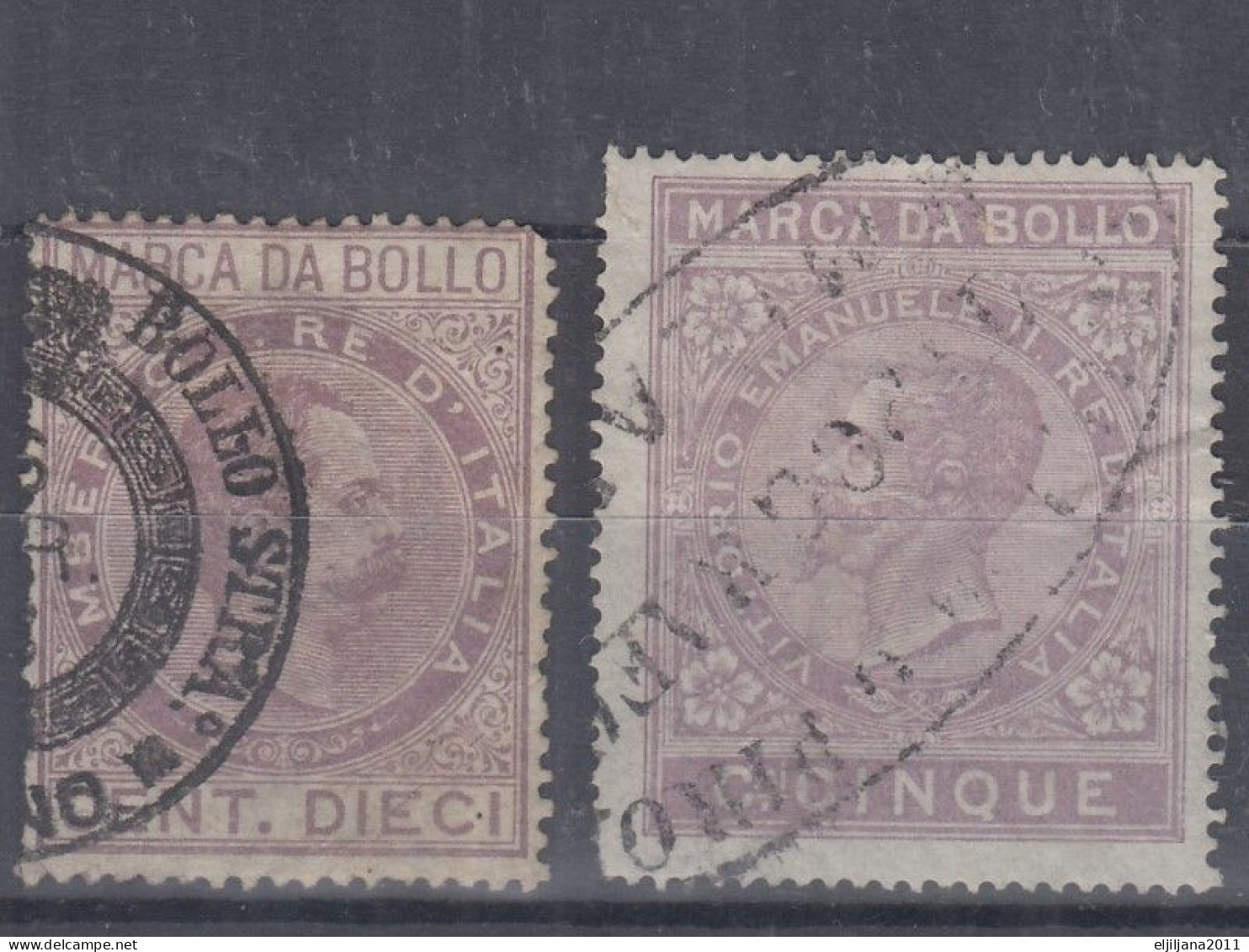 ⁕ ITALY ⁕ Marca Da Bollo / Tassa Di Bollo ⁕ 21v Old Revenue Stamps - See All Scan - Fiscales