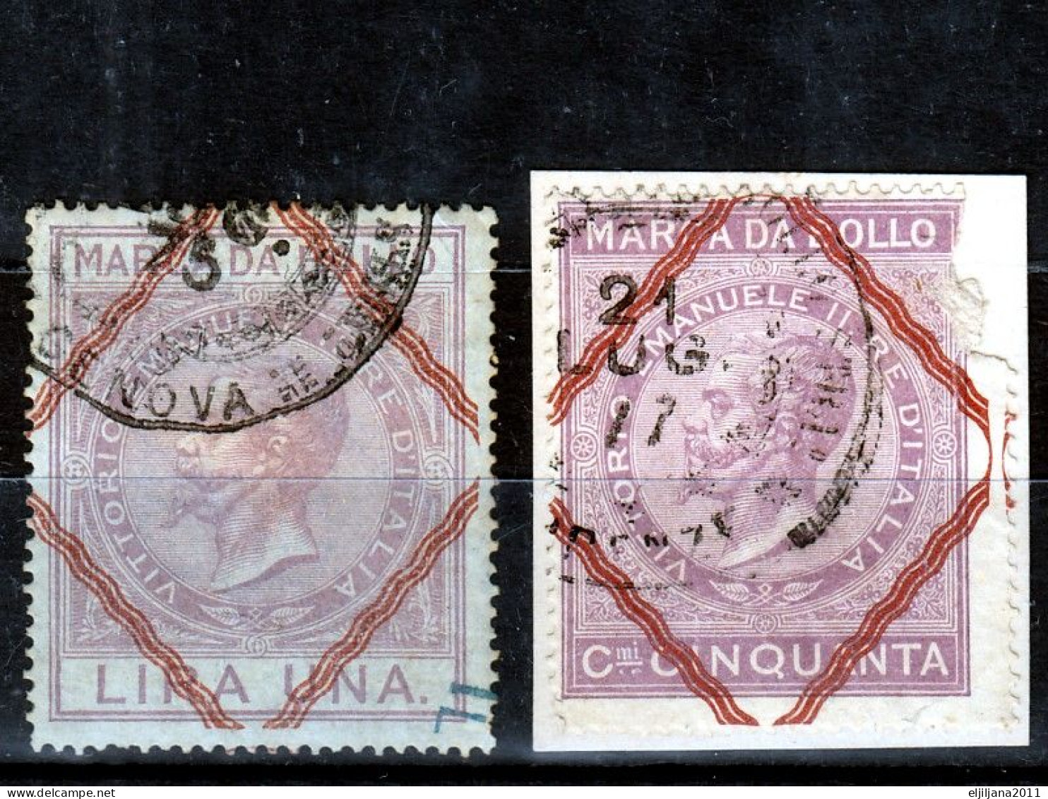 ⁕ ITALY ⁕ Marca Da Bollo / Tassa Di Bollo ⁕ 21v Old Revenue Stamps - See All Scan - Fiscaux