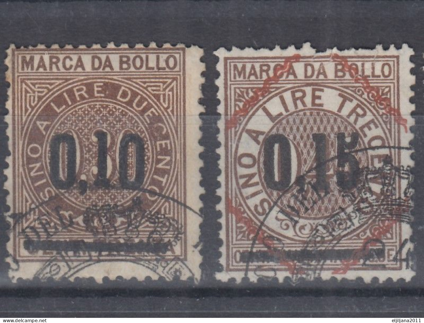 ⁕ ITALY ⁕ Marca Da Bollo / Tassa Di Bollo ⁕ 21v Old Revenue Stamps - See All Scan - Steuermarken