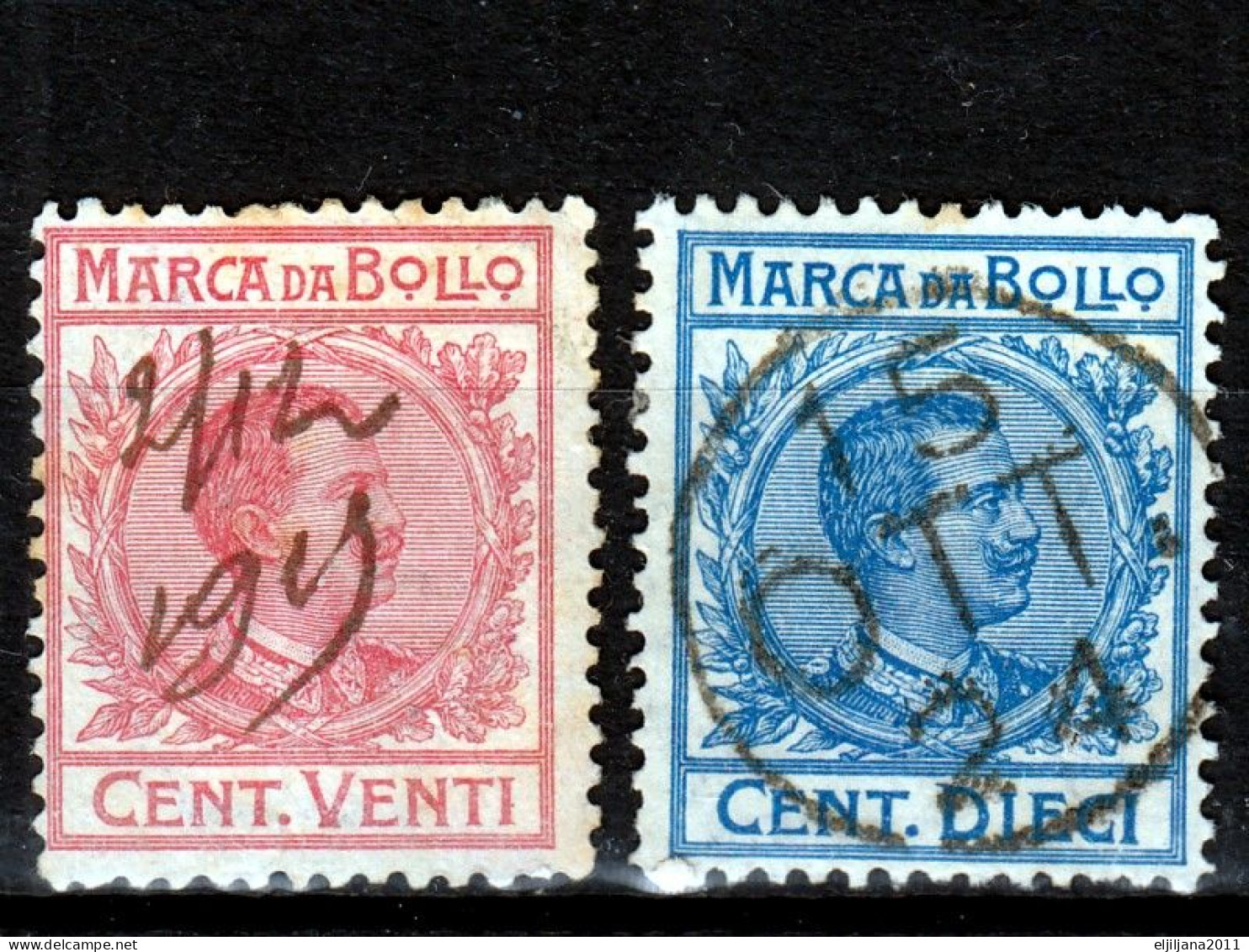 ⁕ ITALY ⁕ Marca da bollo / Tassa di bollo ⁕ 21v old revenue stamps - see all scan