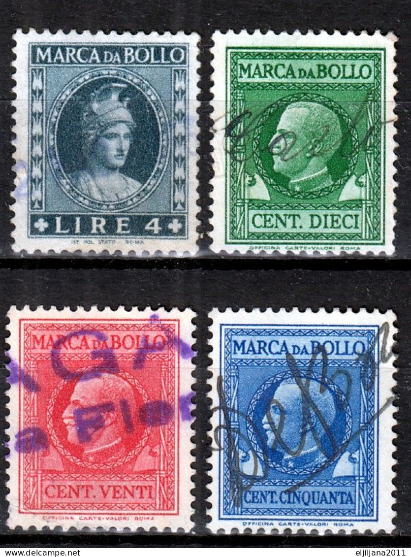 ⁕ ITALY ⁕ Marca da bollo / Tassa di bollo ⁕ 21v old revenue stamps - see all scan