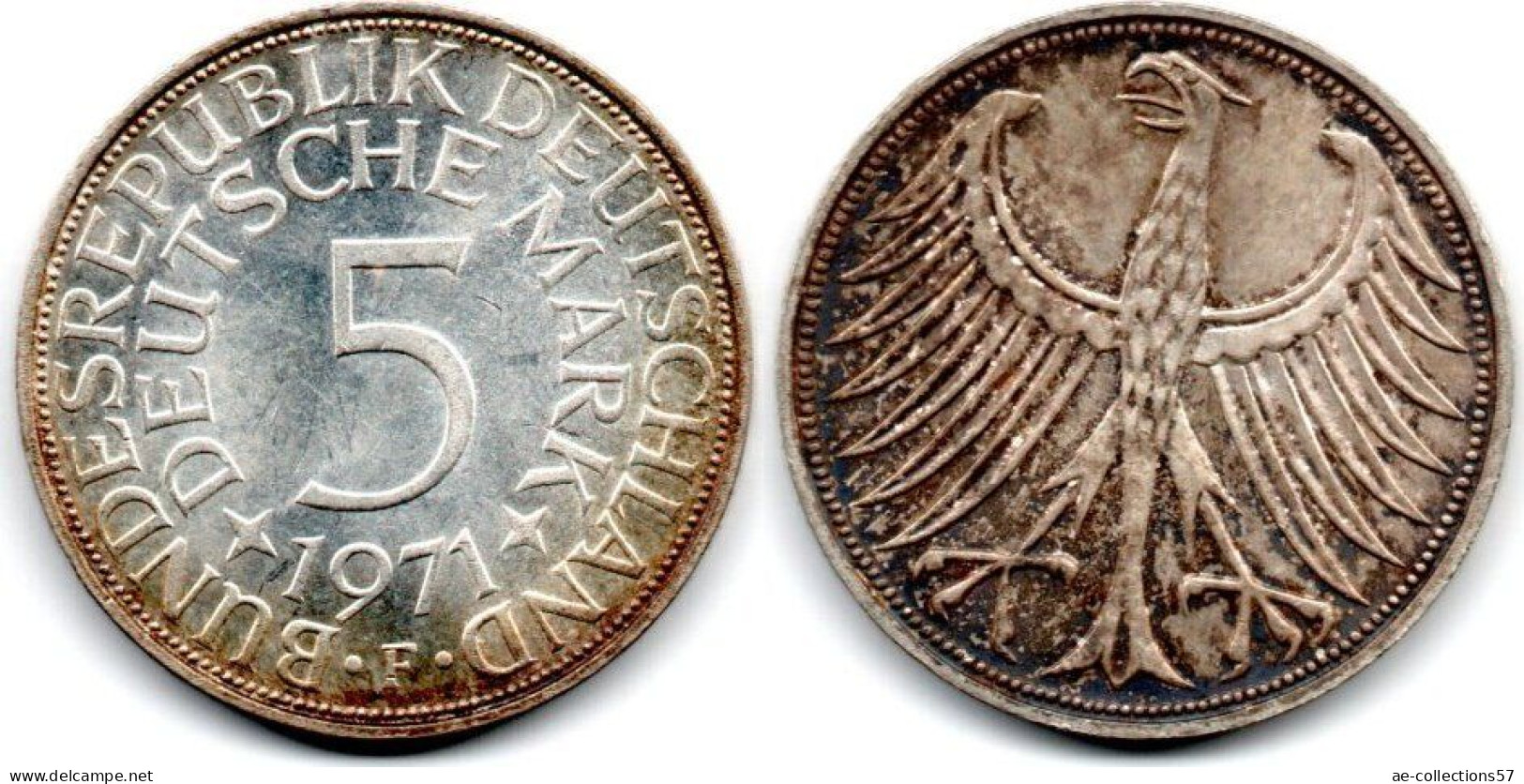 MA 29235 / Allemagne - Deutschland - Germany 5 Mark 1971 F SPL - 5 Marcos