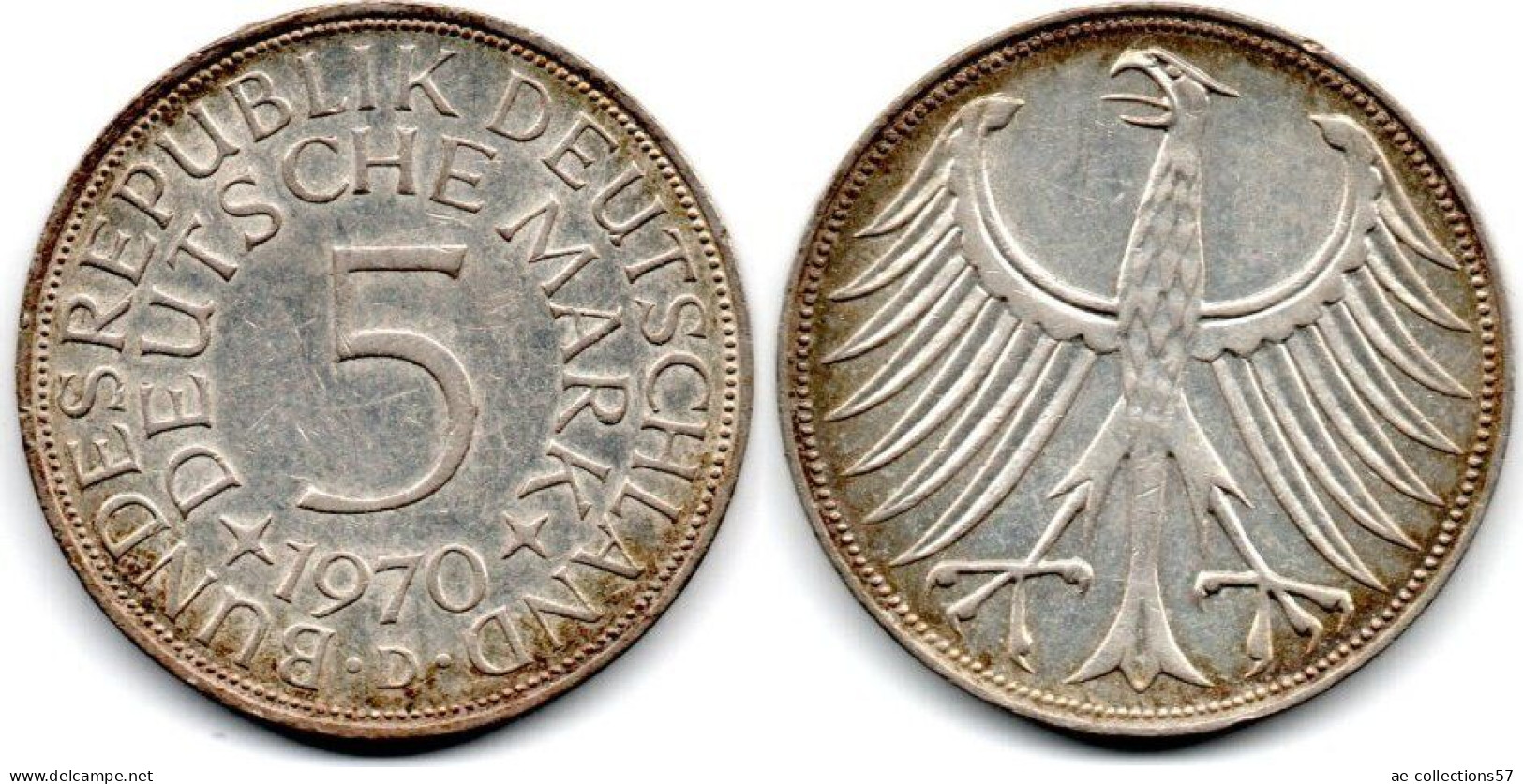 MA 29236 / Allemagne - Deutschland - Germany 5 Mark 1970 D SUP - 5 Marcos