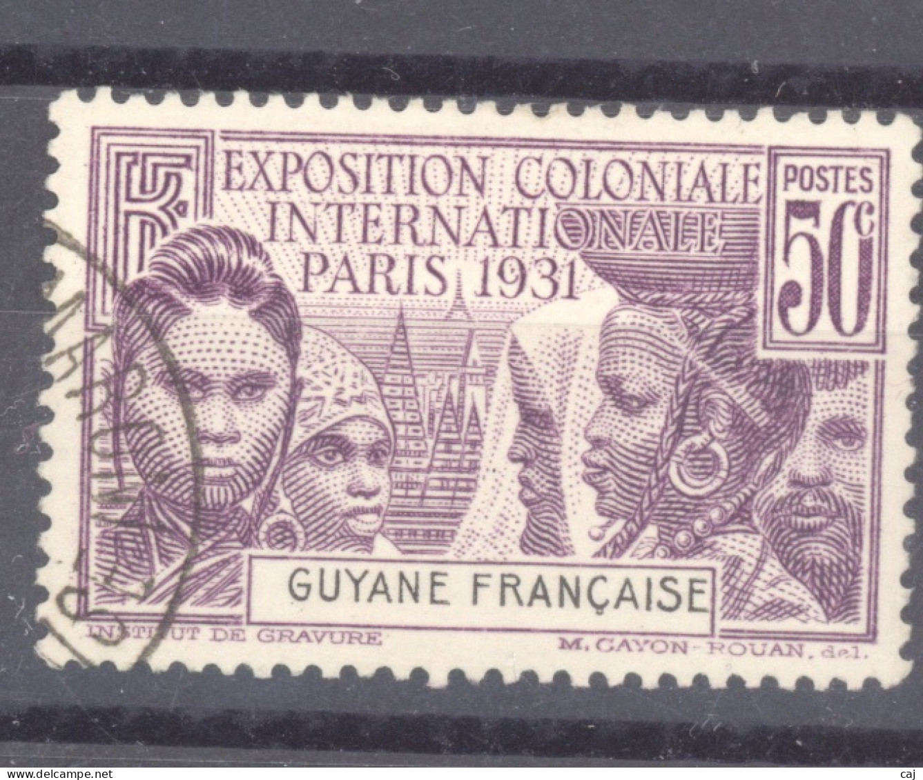 Guyane  :  Yv 134  (o) - Used Stamps