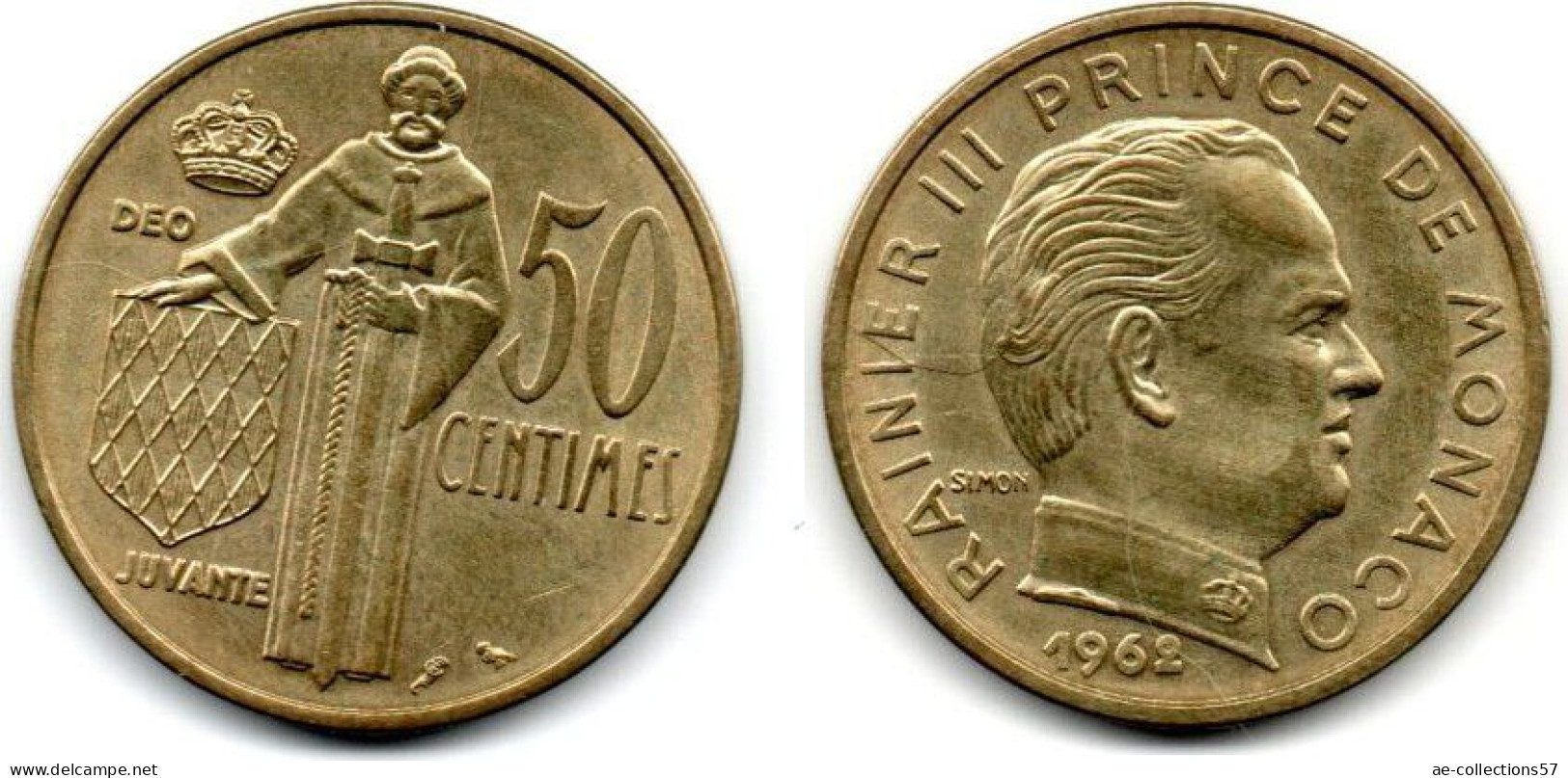 MA 29242 / Monaco 50 Centimes 1962 TTB - 1960-2001 Neue Francs