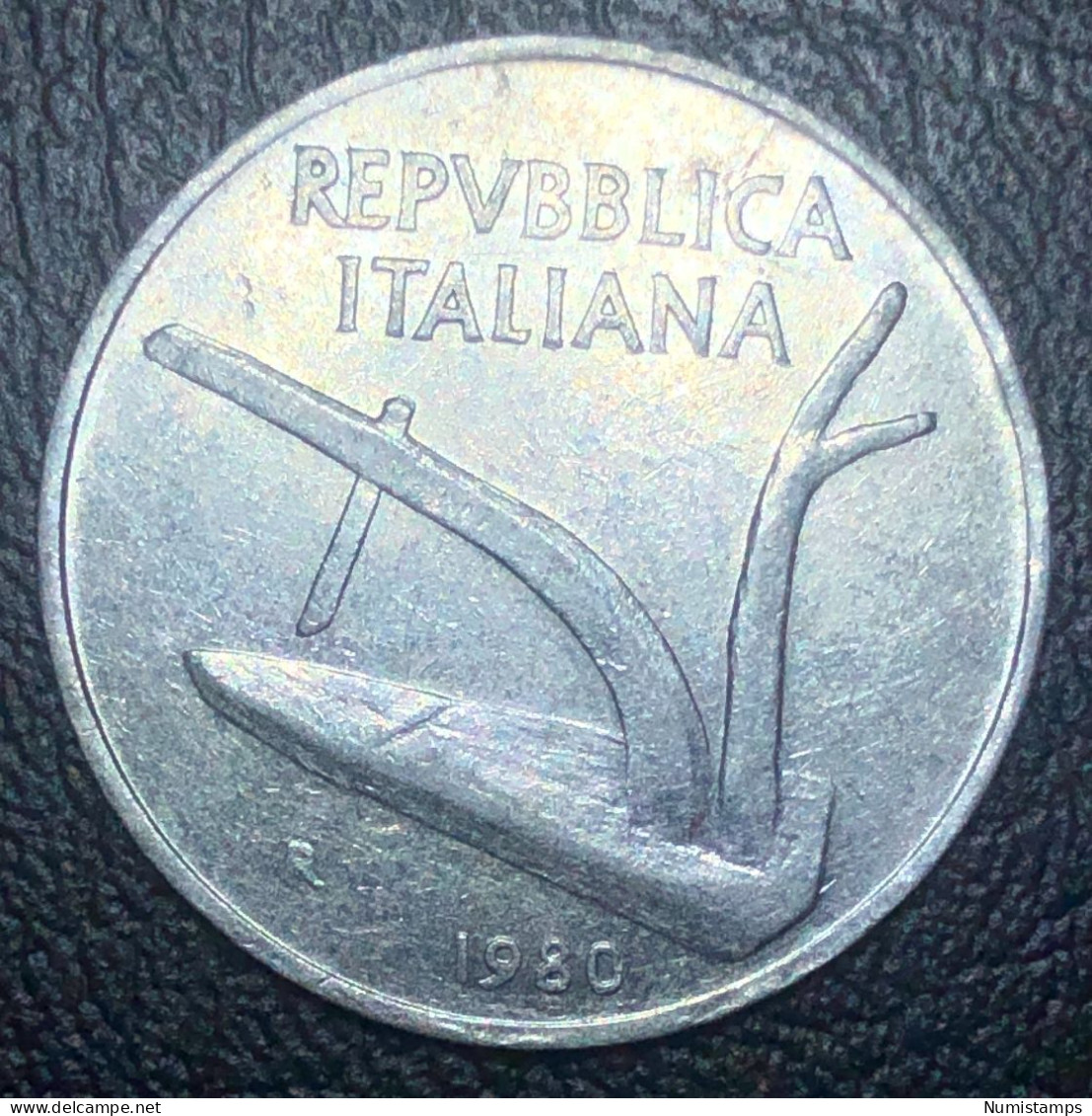 Italia 10 Lire, 1980 - 10 Liras