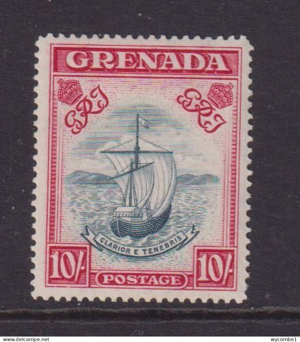 GRENADA  - 1938 George VI 10s Hinged Mint (a) - Granada (...-1974)