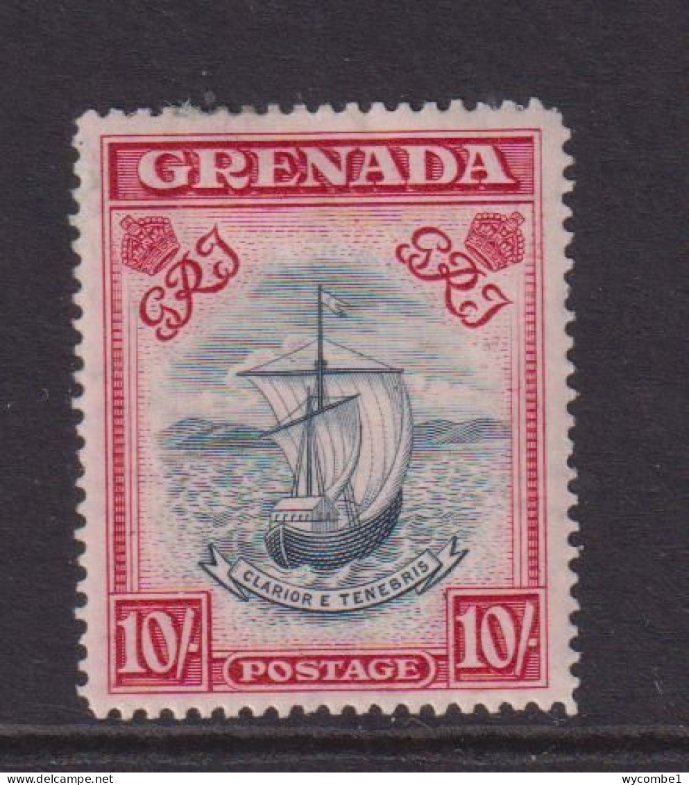 GRENADA  - 1938 George VI 10s Hinged Mint (b) - Grenade (...-1974)