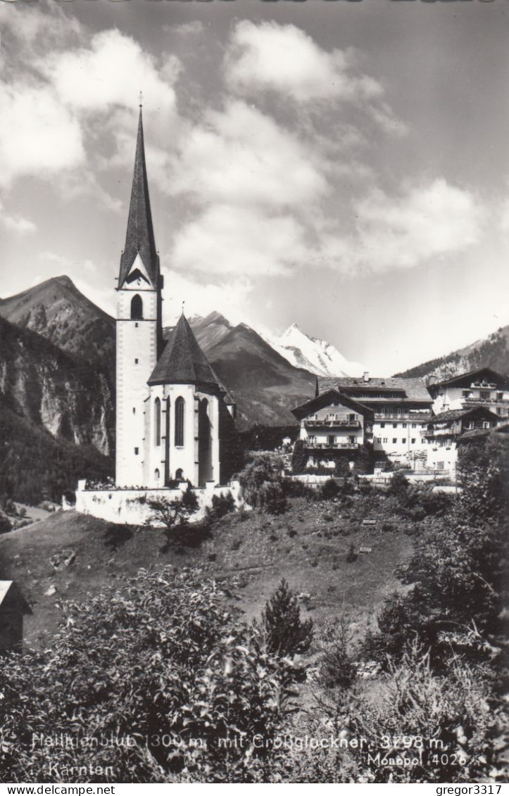 E1013) HEILIGENBLUT - Mit Großglockner  Schöne S/W FOTO AK - Heiligenblut