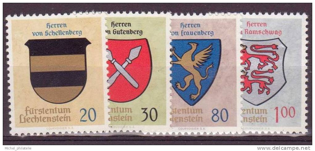 Liechtenstein - YT N° 399 à 402 ** - Neuf Sans Charnière - Unused Stamps