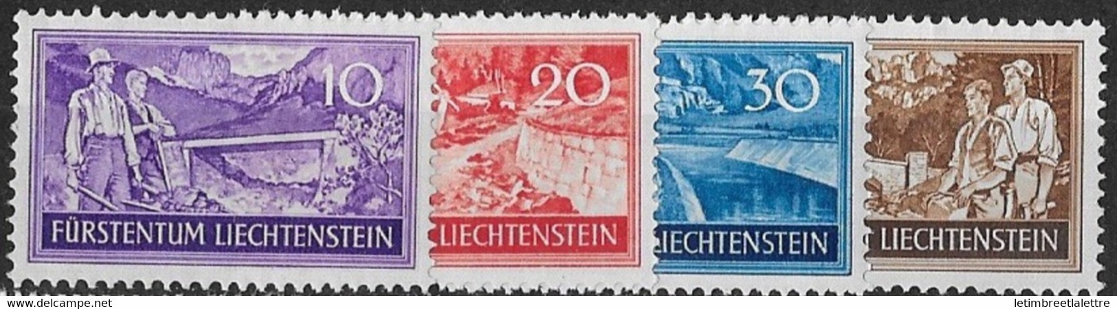 Liechtenstein - YT N° 137 à 140 ** - Neuf Sans Charnière - Ongebruikt