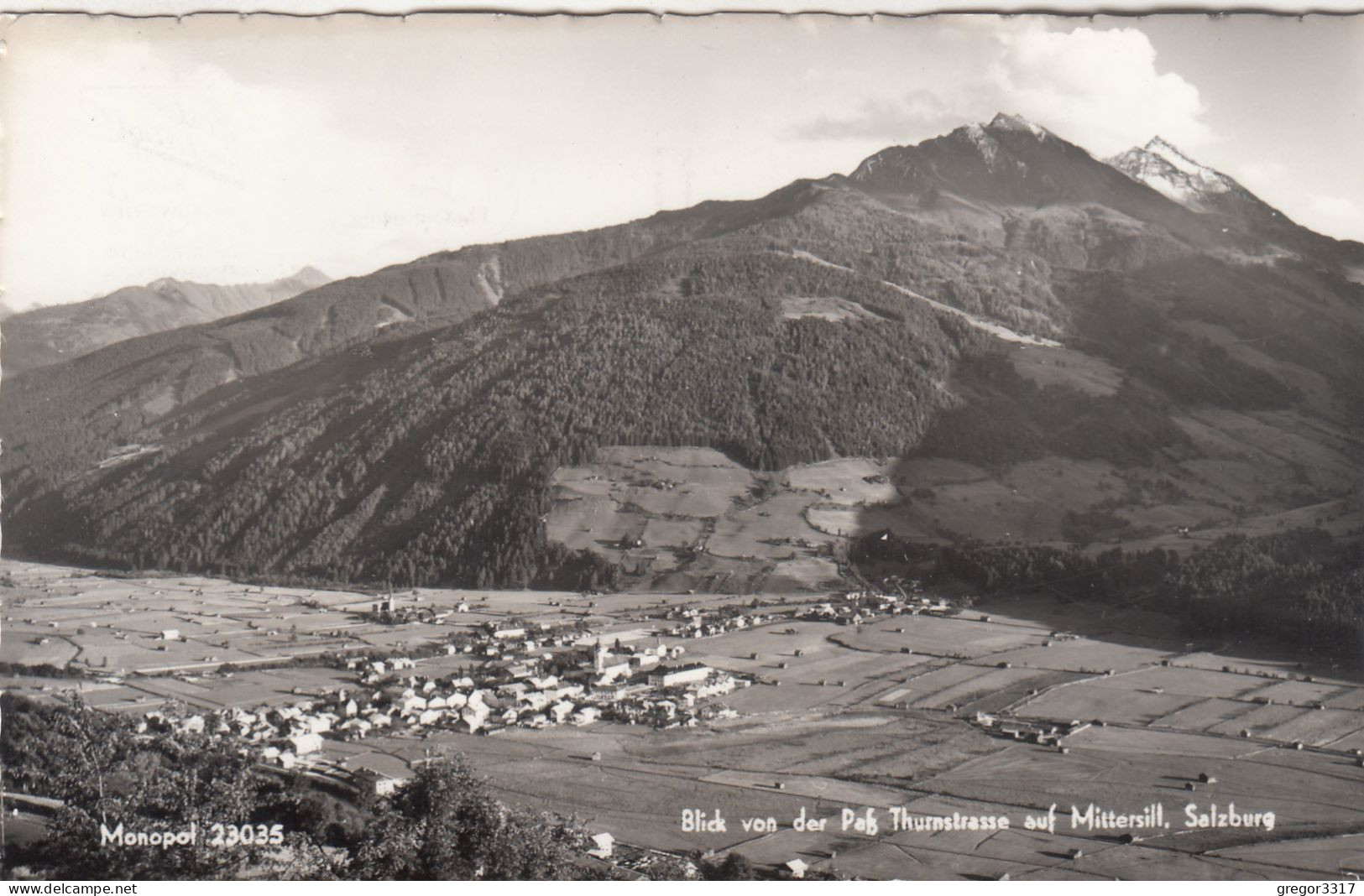 E1016) Blick Von Der PAß THURNSTRASSE Auf MITTERSILL - Salzburg - Schöne S/W FOTO AK Alt ! - Mittersill