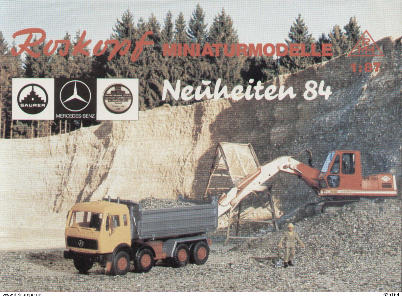 Catalogue Roskopf Miniaturmodelle 1984 Neuheiten Blatt HO 1:87 - 1:100 - Deutsch