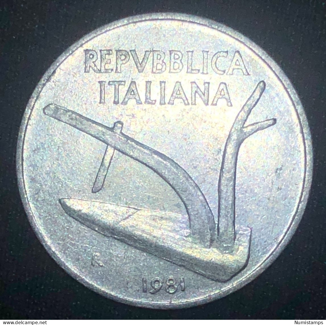 Italia 10 Lire, 1981 - 10 Liras