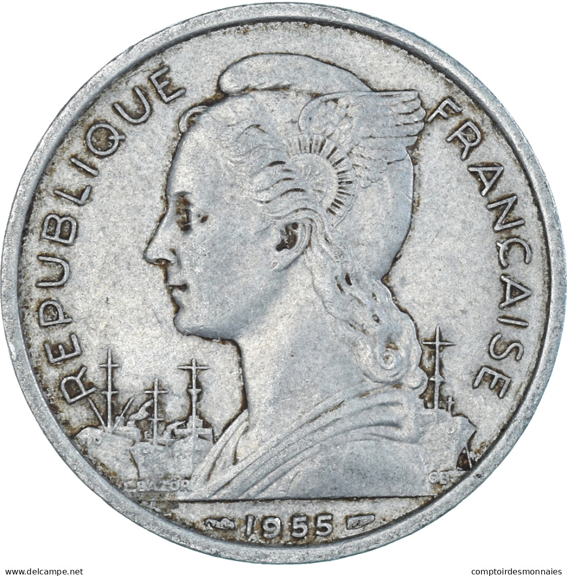Monnaie, France, 5 Francs, 1955 - Altri & Non Classificati