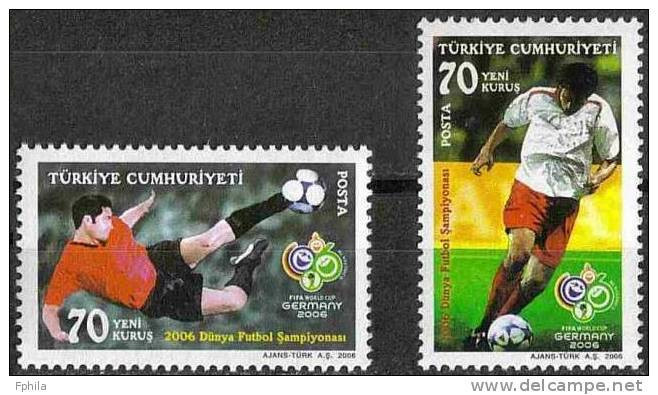 2006 TURKEY FIFA WORLD CUP (GERMANY) FOOTBALL SOCCER MNH ** - 2006 – Germany