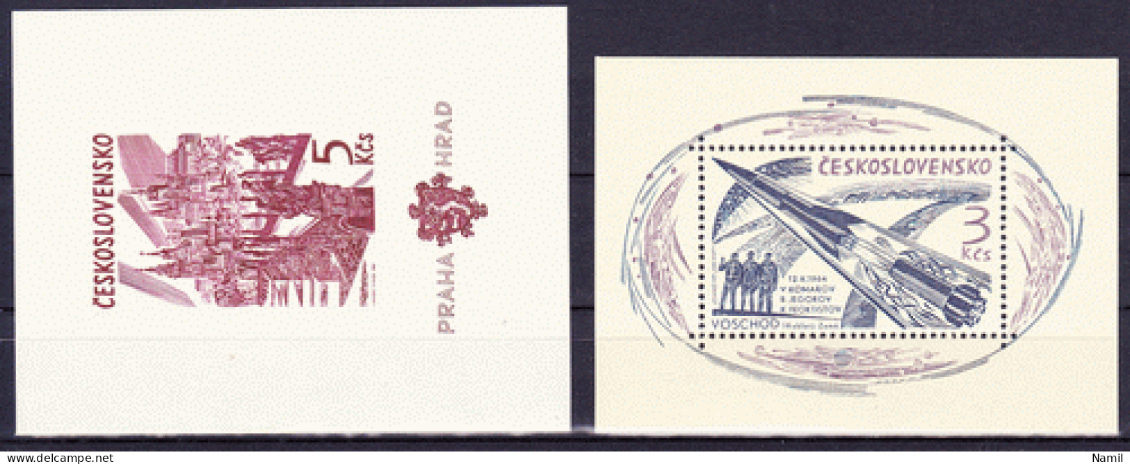 ** Tchécoslovaquie 1964 Mi 1447-1501+Bl.20-1 (Yv 1315-1368+Bf 24-5, (MNH)** - Komplette Jahrgänge