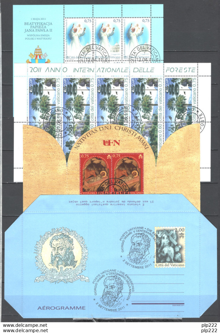 Vaticano 2011 Annata Completissima / Super Complete Year Set O/Used FDC VF - Années Complètes