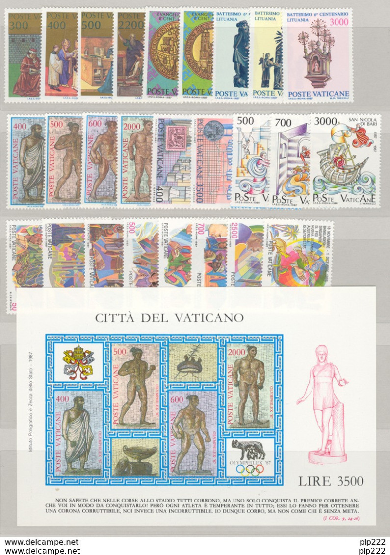 Vaticano 1987 Annata Completa/Complete Year MNH/** - Années Complètes