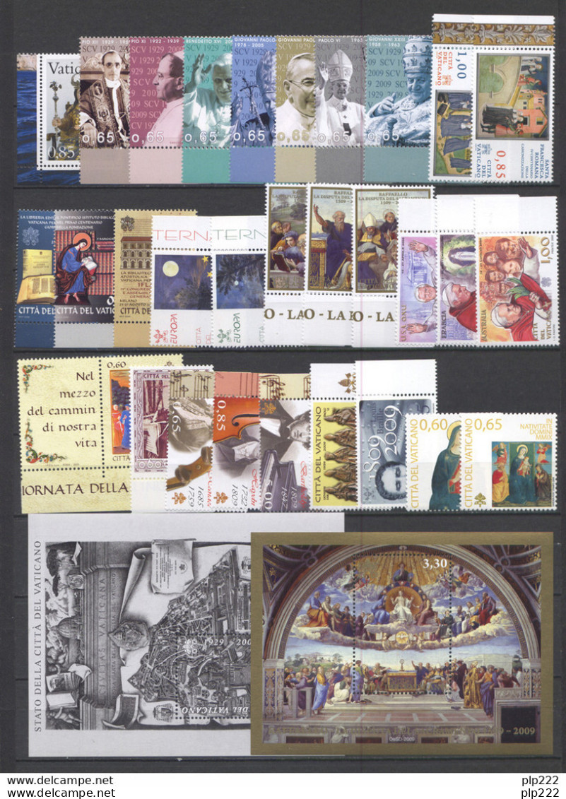 Vaticano 2009 Annata Completa/Complete Year MNH/** - Années Complètes