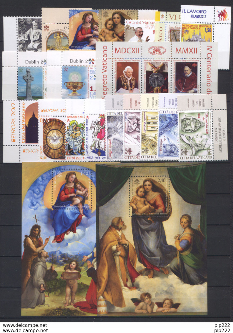 Vaticano 2012 Annata Completa/Complete Year MNH/** - Années Complètes