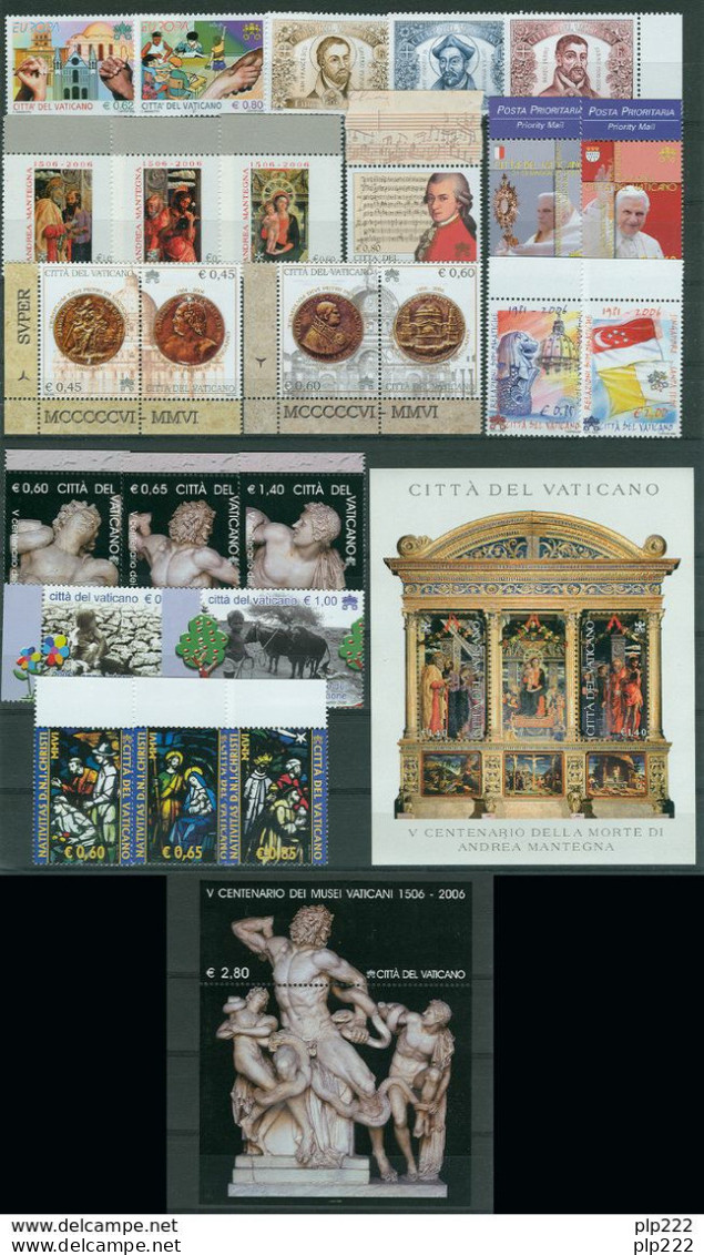 Vaticano 2006 Annata Completa/Complete Year MNH/** - Années Complètes