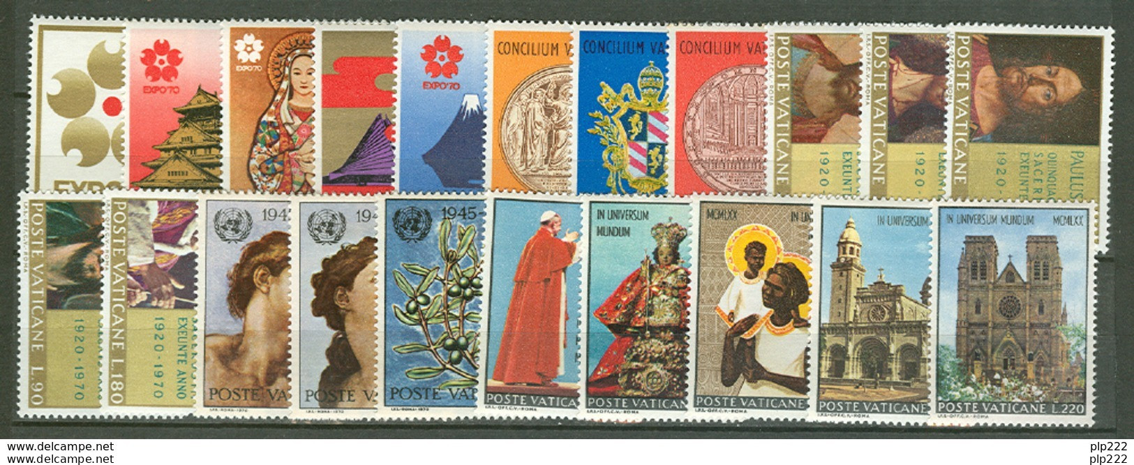 Vaticano 1970 Annata Completa/Complete Year MNH/** - Années Complètes