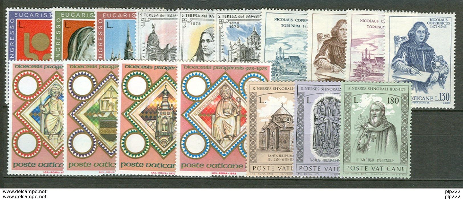 Vaticano 1973 Annata Completa/Complete Year MNH/** - Années Complètes