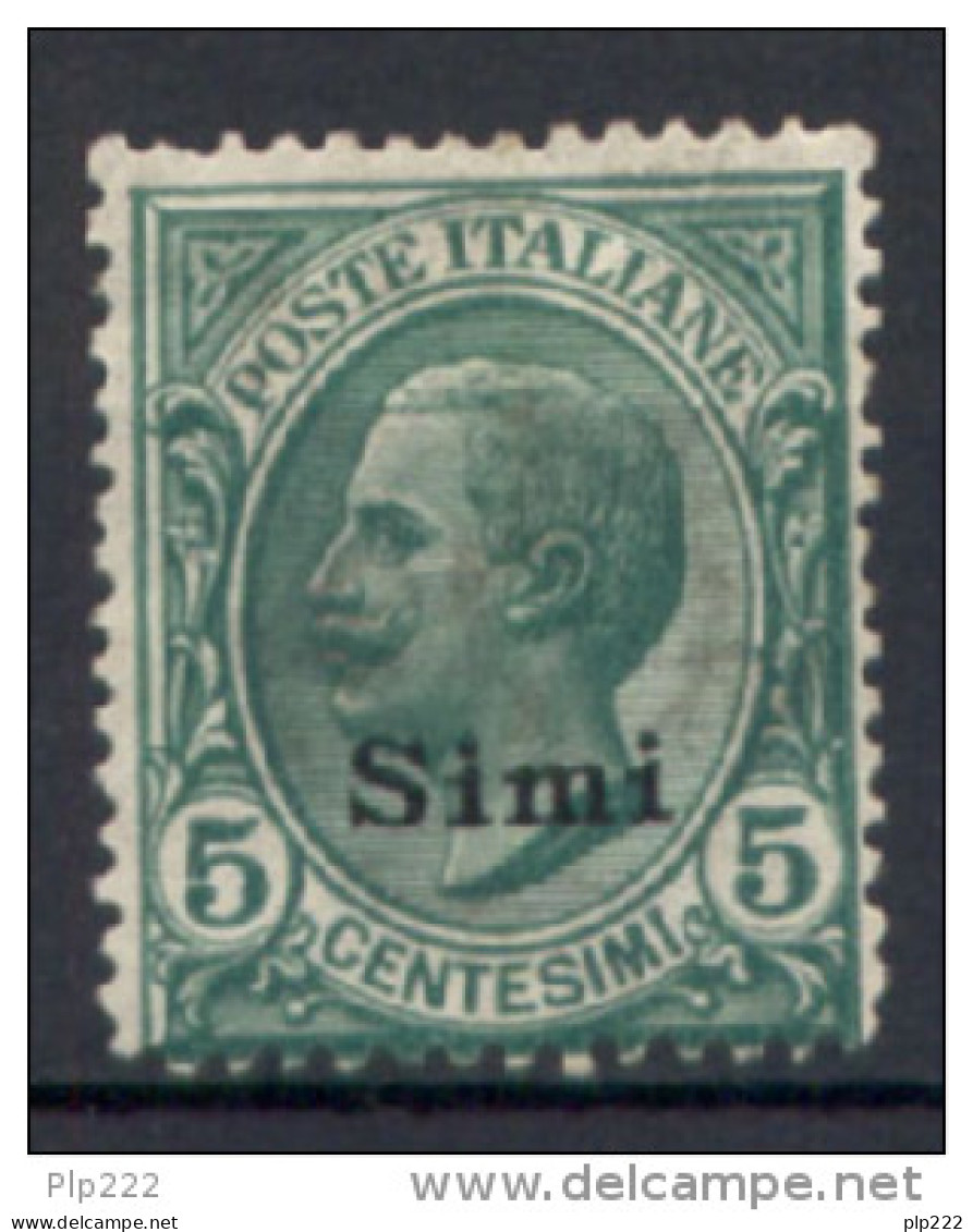 Egeo Simi 1912 Sass.2 */MH VF/F - Ägäis (Simi)