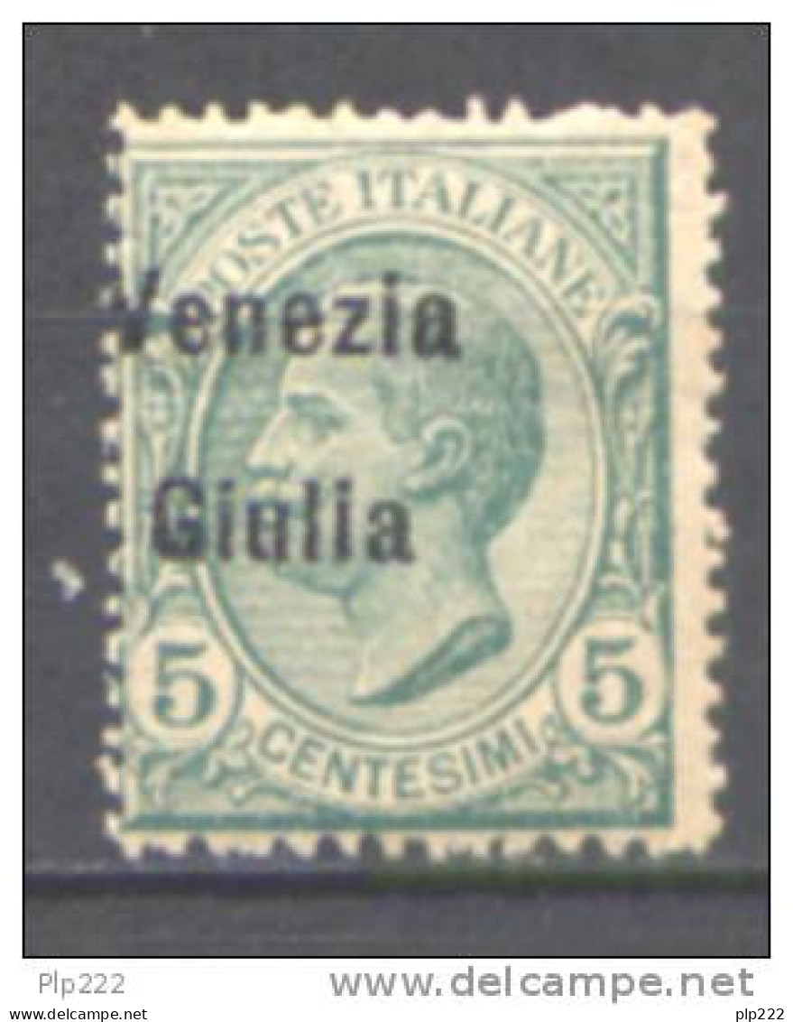 Venezia Giulia 1918 (Sass.21eb) Soprastampa Spostata */MH VF/F - Vénétie Julienne