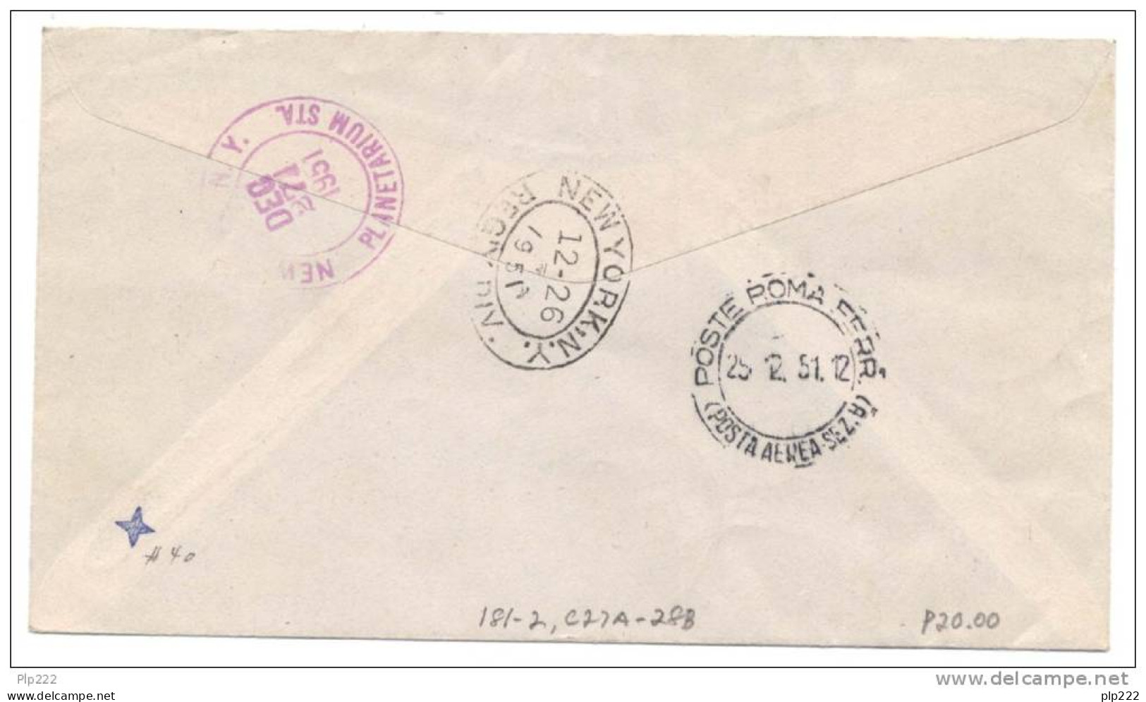 Somalia AFIS 1951 Sass. 12/13+A12/13 Su Raccomandata Viaggiata VF - RARA - Somalia (AFIS)