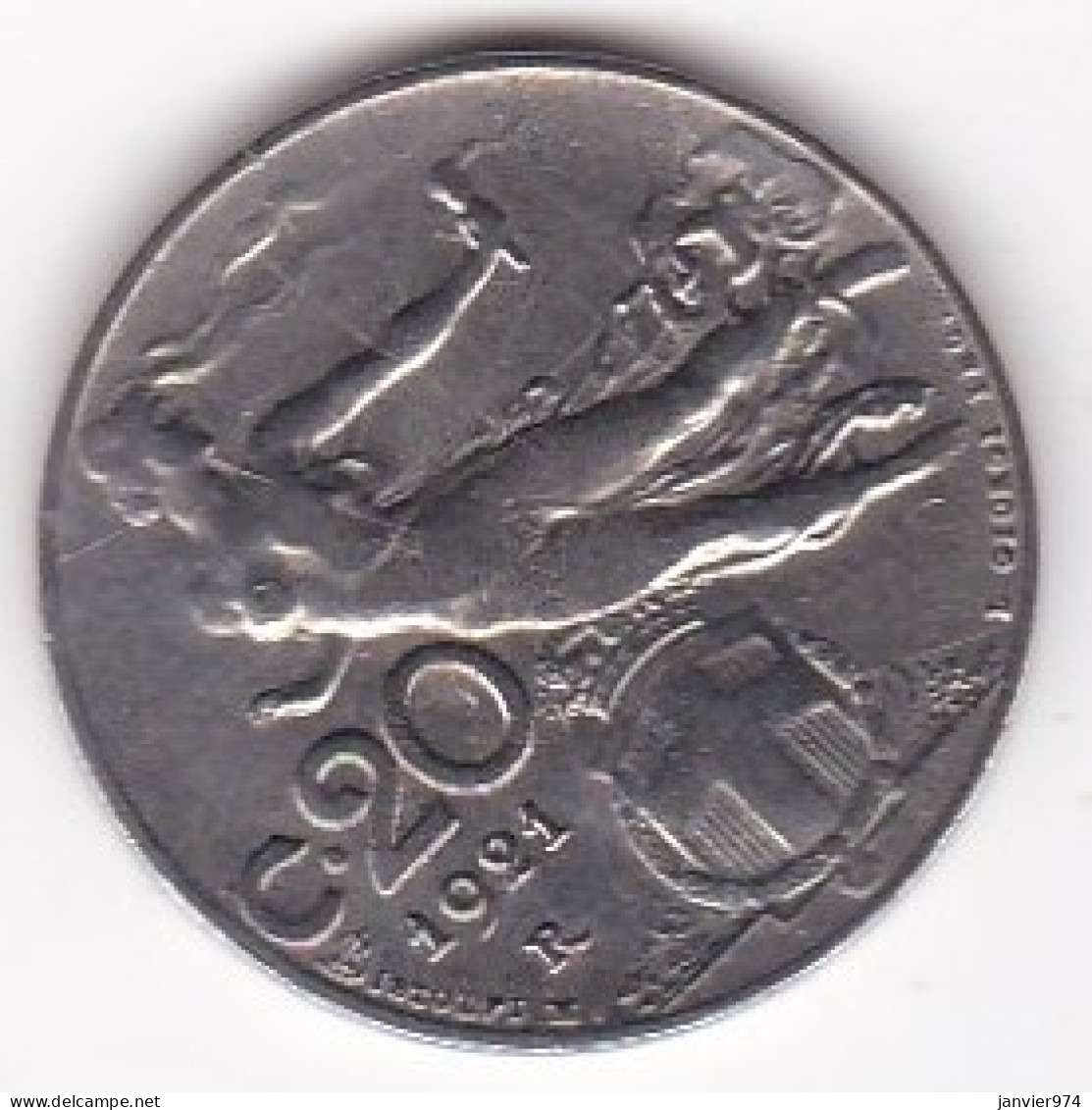 Italie 20 Centesimi 1921 Roma , Vittorio Emanuele III , En Nickel , KM# 44 - 1900-1946 : Vittorio Emanuele III & Umberto II