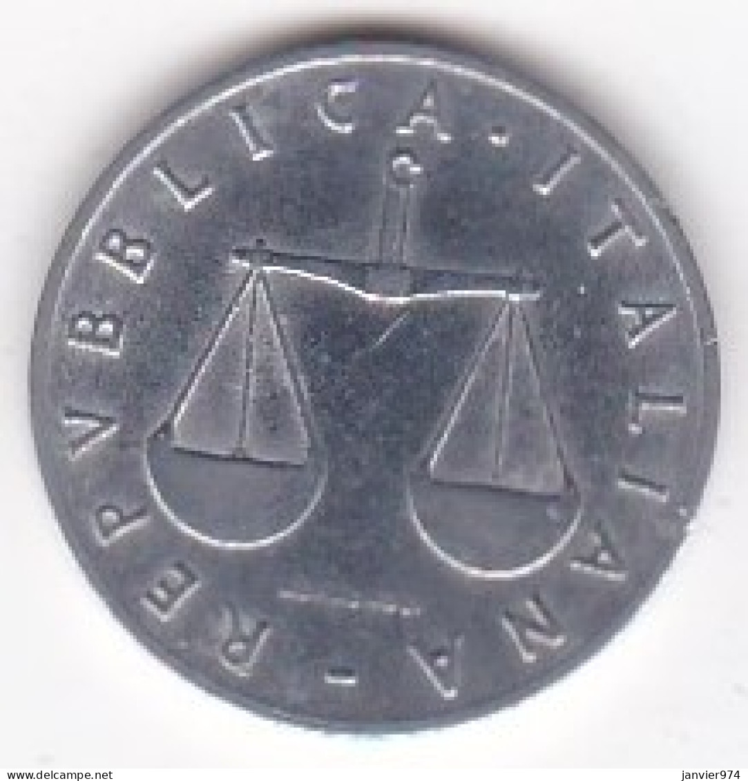Italie 1 Lira 1955 R, Balance, En Aluminium , KM# 91 - 1 Lire
